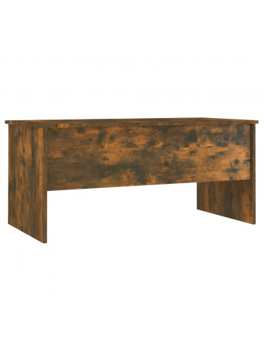 Tavolino Salotto Rovere Fumo 102x50,5x46,5 cm Legno Multistrato