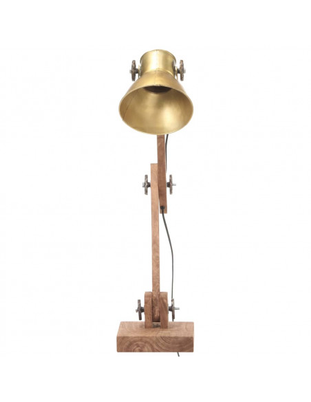 Lampada da Scrivania Industriale Ottone Rotonda 58x18x90 cm E27