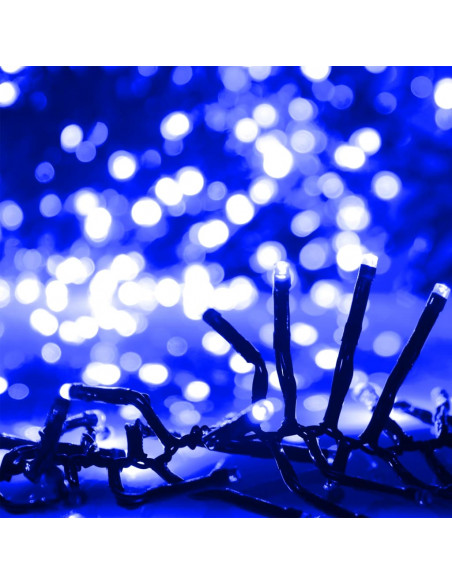 Gruppo Stringa LED con 1000 Luci LED Blu 11 m PVC