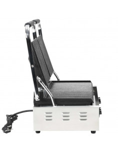 Doppia Griglia per Panini Scanalata 3600 W 57x30,5x20 cm 2