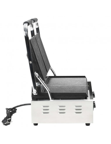 Doppia Griglia per Panini Scanalata 3600 W 57x30,5x20 cm
