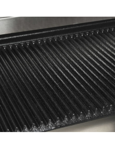 Doppia Griglia per Panini Scanalata 3600 W 57x30,5x20 cm