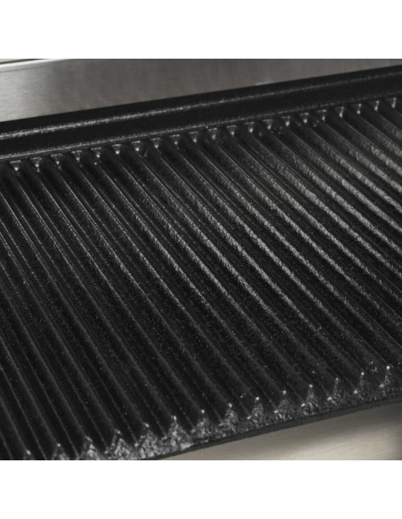Doppia Griglia per Panini Scanalata 3600 W 57x30,5x20 cm