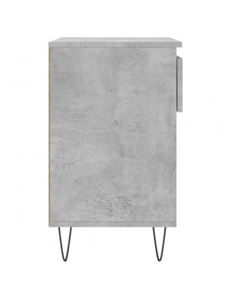 Scarpiera Grigio Cemento 70x36x60 cm in Legno Multistrato