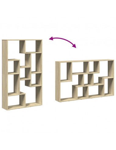 Libreria Rovere Sonoma 72x20x120 cm in Truciolato