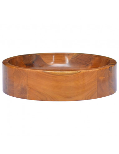 Lavabo in Legno Massello di Teak Φ40x10 cm