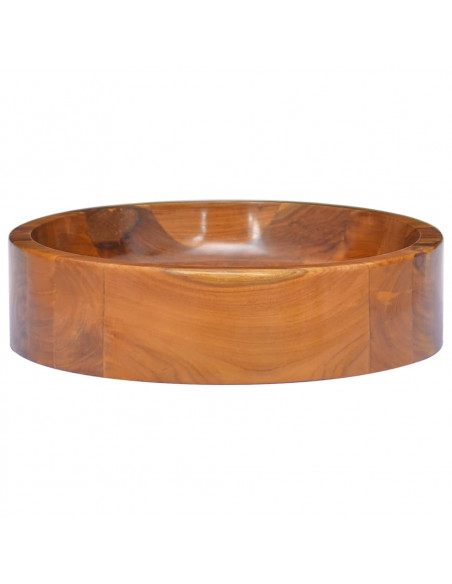 Lavabo in Legno Massello di Teak Φ40x10 cm