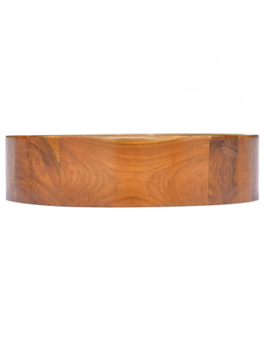 Lavabo in Legno Massello di Teak Φ40x10 cm