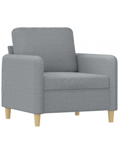 Poltrona Grigio Chiaro 60 cm in Tessuto