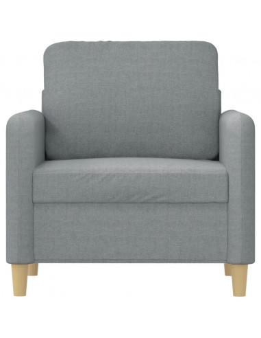 Poltrona Grigio Chiaro 60 cm in Tessuto