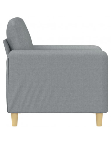 Poltrona Grigio Chiaro 60 cm in Tessuto