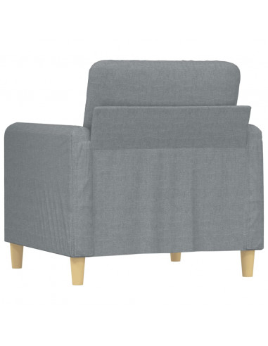 Poltrona Grigio Chiaro 60 cm in Tessuto