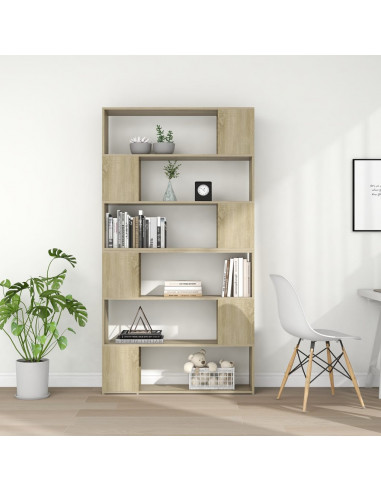 Libreria/Divisorio Rovere Sonoma 100x24x188 cm
