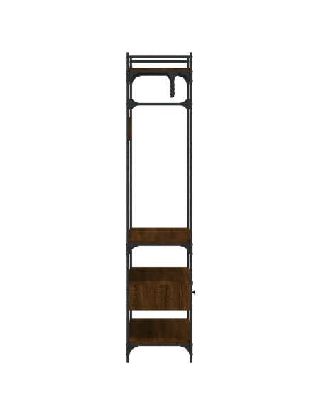 Armadio Cassetti Rovere Marrone 89x39x184,5cm Legno Multistrato