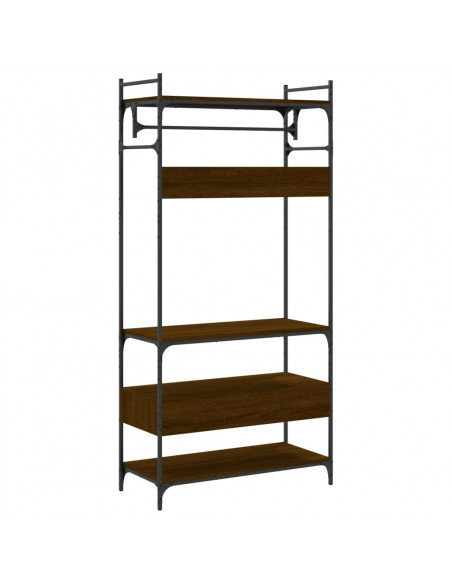 Armadio Cassetti Rovere Marrone 89x39x184,5cm Legno Multistrato
