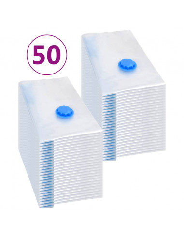 Sacchetti da Viaggio Sottovuoto per Vestiti 60x40 cm 50 pz