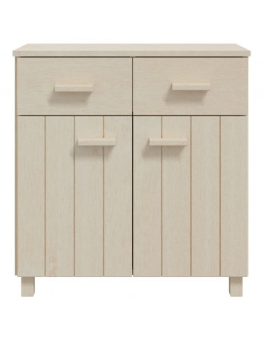 Credenza HAMAR Miele 79x40x80 cm in Legno Massello di Pino