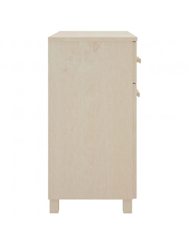 Credenza HAMAR Miele 79x40x80 cm in Legno Massello di Pino