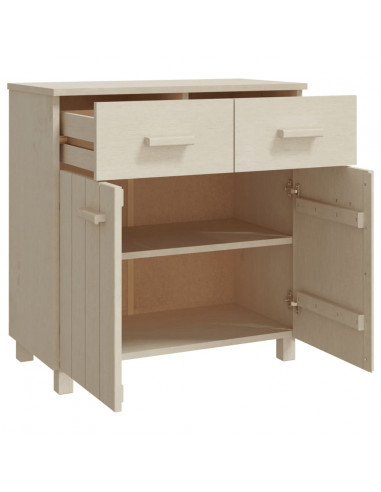 Credenza HAMAR Miele 79x40x80 cm in Legno Massello di Pino