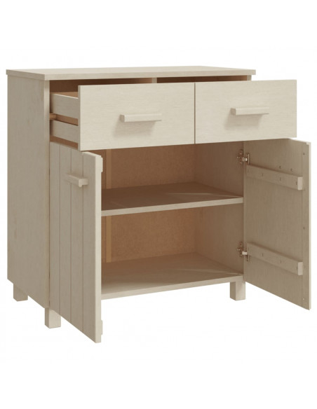 Credenza HAMAR Miele 79x40x80 cm in Legno Massello di Pino