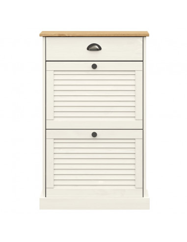 Scarpiera VIGO 60x35x96 cm in Legno Massello di Pino Bianco