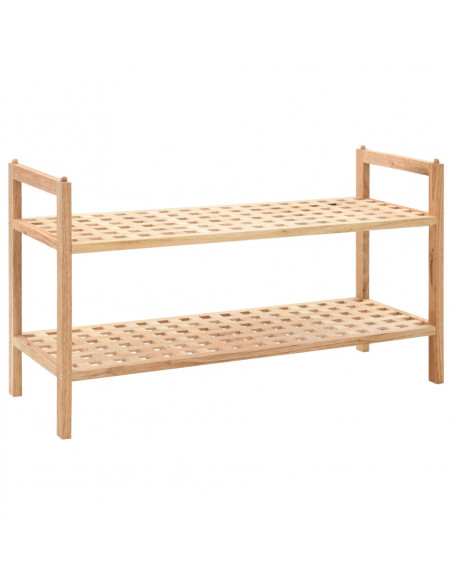 Scarpiera in Legno Massello di Noce 69x26x40 cm