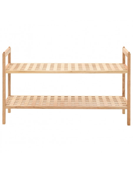 Scarpiera in Legno Massello di Noce 69x26x40 cm