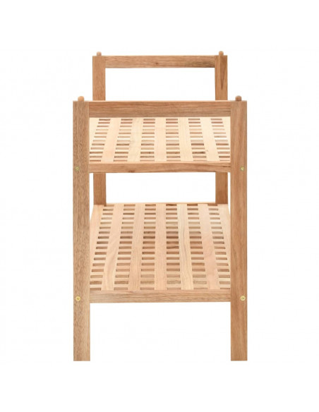 Scarpiera in Legno Massello di Noce 69x26x40 cm