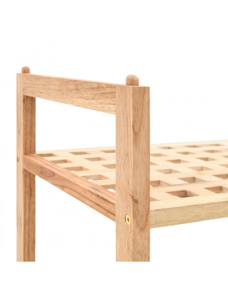 Scarpiera in Legno Massello di Noce 69x26x40 cm