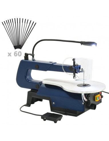 Sega Elettrica a Scorrimento con Pedale e Luce a LED 125 W