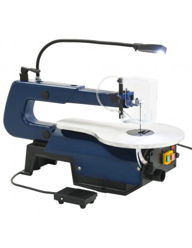 Sega Elettrica a Scorrimento con Pedale e Luce a LED 125 W