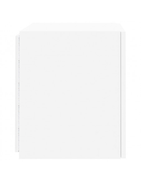 Mobile TV a Parete con Luci LED Bianco 40,5x35x40 cm
