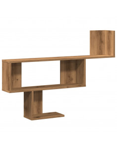 Scaffale a Parete Nero 100x15x70 cm in Truciolato 2