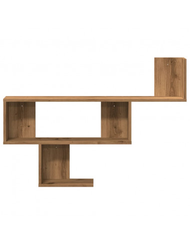 Scaffale a Parete Nero 100x15x70 cm in Truciolato