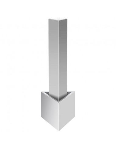 Fontana da Giardino Argento 37,7x32,6x110 cm in Acciaio Inox