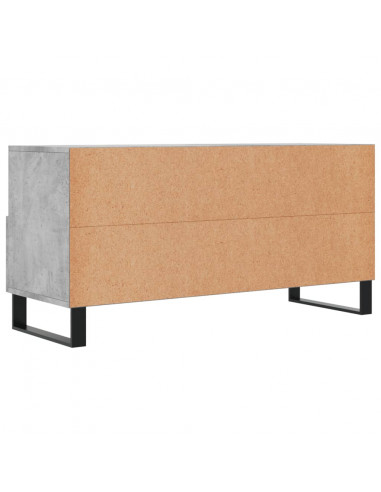 Mobile Porta TV Grigio Cemento 102x36x50 cm Legno Multistrato