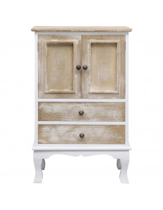 Cassettiera Bianca 50x30x80 cm in Legno 2