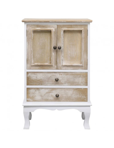 Cassettiera Bianca 50x30x80 cm in Legno