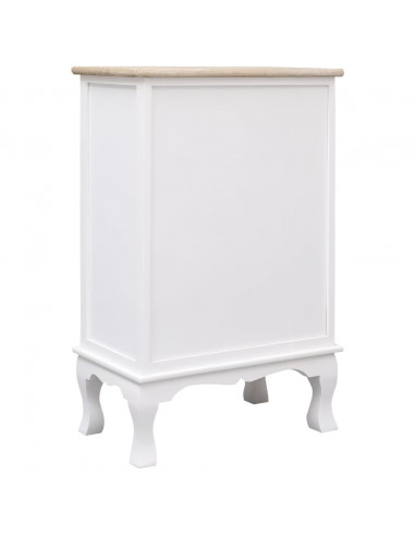 Cassettiera Bianca 50x30x80 cm in Legno