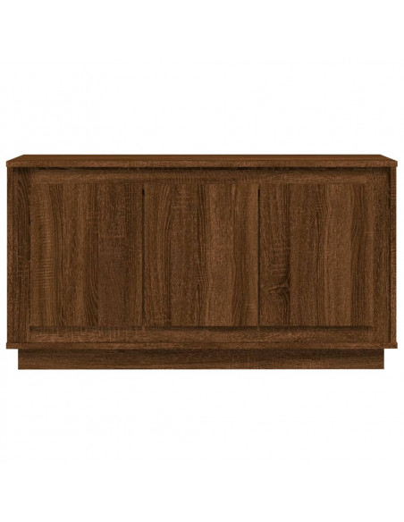 Credenza Rovere Marrone 102x35x55 cm in Legno Multistrato
