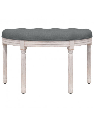 Panca Grigio Scuro 81,5x41x49 cm in Tessuto