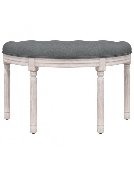 Panca Grigio Scuro 81,5x41x49 cm in Tessuto
