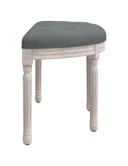 Panca Grigio Scuro 81,5x41x49 cm in Tessuto
