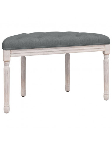 Panca Grigio Scuro 81,5x41x49 cm in Tessuto