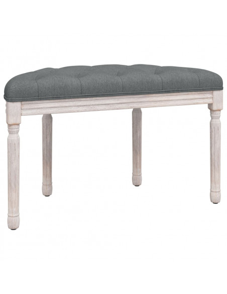Panca Grigio Scuro 81,5x41x49 cm in Tessuto