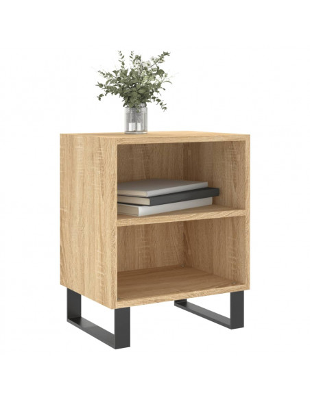 Comodini 2 pz Rovere Sonoma 40x30x50 cm in Legno Multistrato