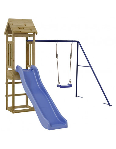 Set da Gioco da Esterno in Legno di Pino Impregnato