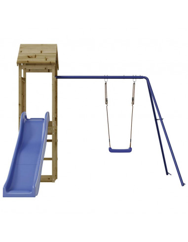 Set da Gioco da Esterno in Legno di Pino Impregnato