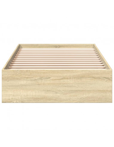 Giroletto Cassetti Rovere Sonoma 90x190 cm Legno Multistrato