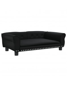 Lettino per Cani Nero 95x55x30 cm in Similpelle 2